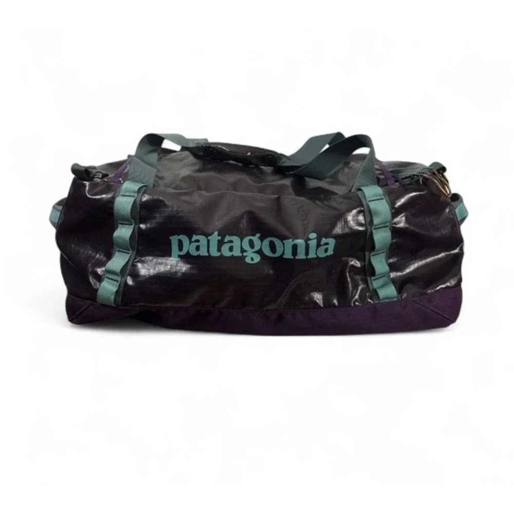 PATAGONIA BLACK HOLE 60L DUFFEL BAG PURPLE GREEN